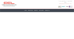 Desktop Screenshot of callanconstruction.com
